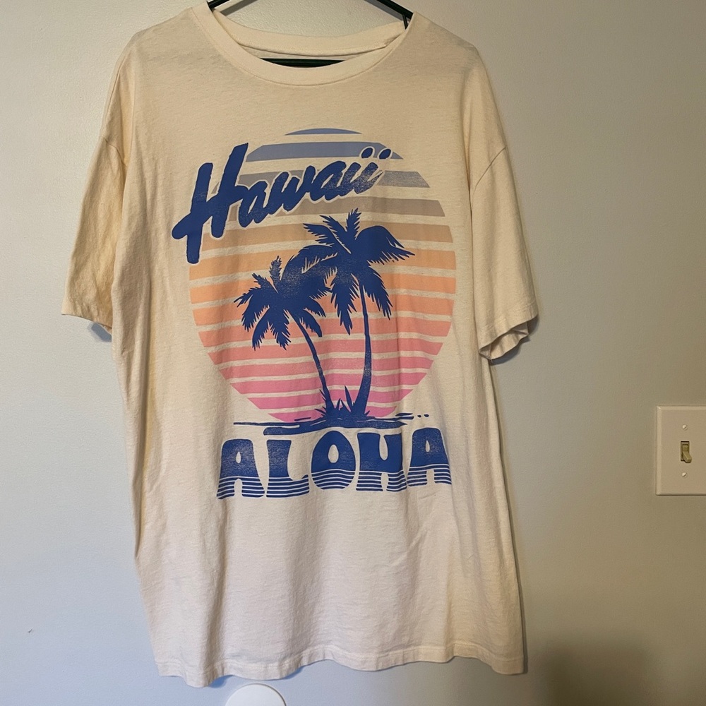 Hawaii Aloha Graphic T-Shirt Dress